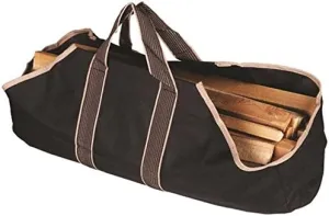 Rocky Mountain Goods Canvas Firewood Carrier Bag - Heavy duty durable canvas for structure with right amount of flex - No slip grip - Fold open design for easy and secure loading