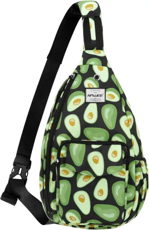 Rope Sling Bag for Women Men Casual Cross Body Daypack Backpack Adjustable Strap Water Repellent for Travel/Sport