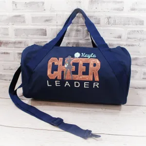 Rose Gold on Navy Personalized Cheer Tote or Duffle Bag