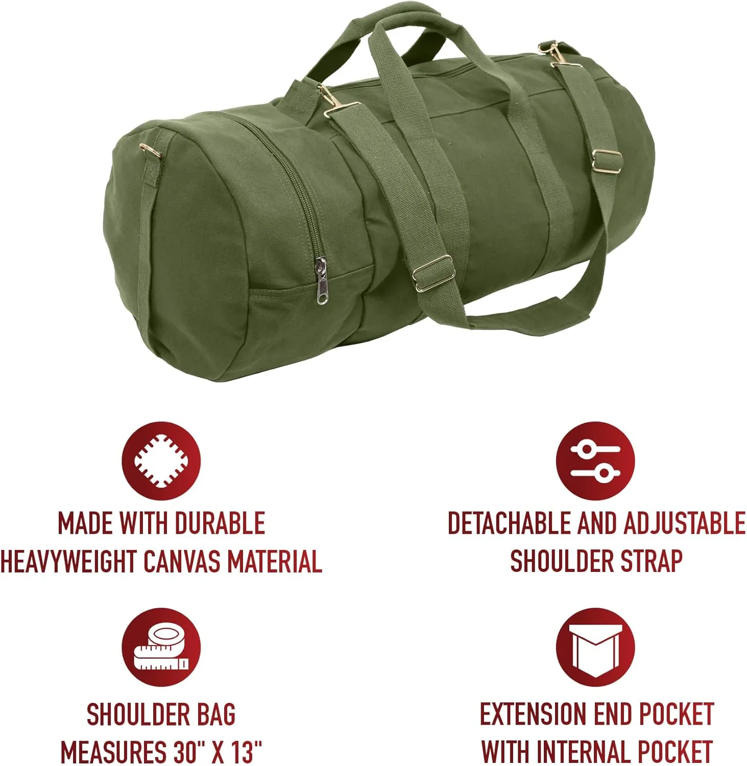 Rothco Canvas Double Ender Sports Bag