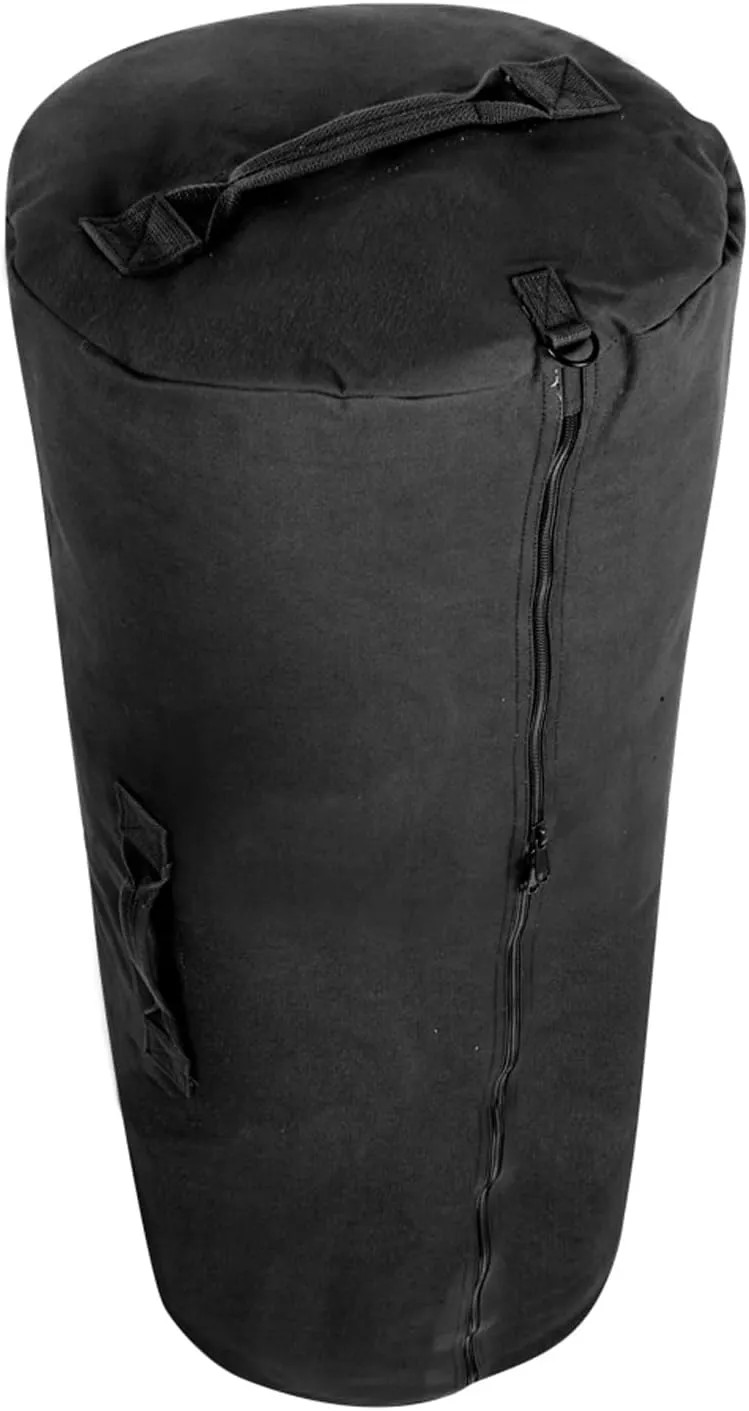 Rothco Canvas Duffle Bag with Side Zipper – Rugged Outdoor Camping Gear Storage