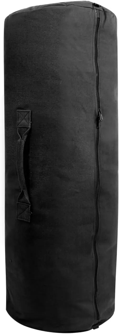 Rothco Canvas Duffle Bag with Side Zipper – Rugged Outdoor Camping Gear Storage