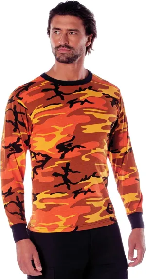Rothco Mens Long Sleeve Color Camo T-Shirt