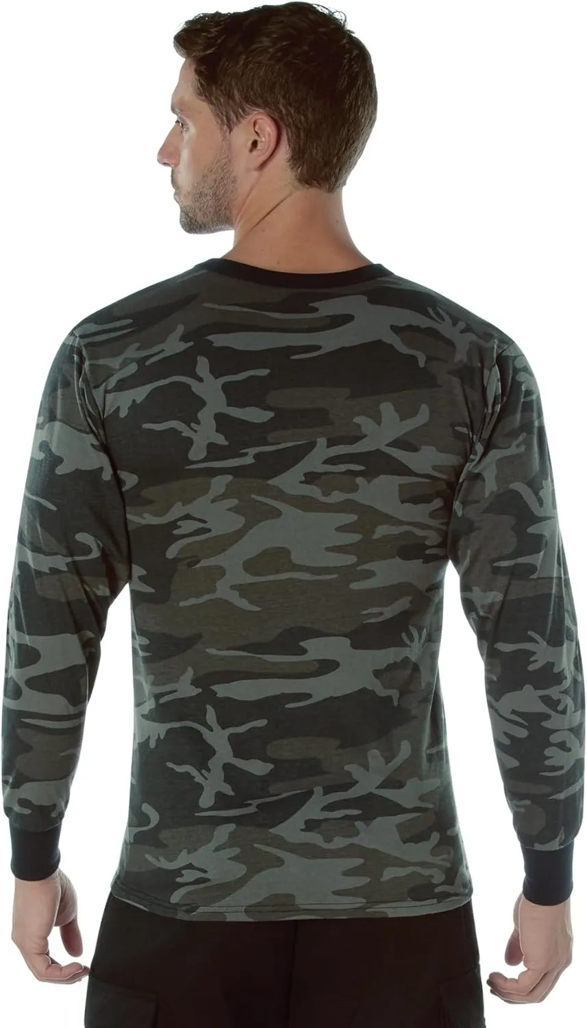 Rothco Mens Long Sleeve Color Camo T-Shirt