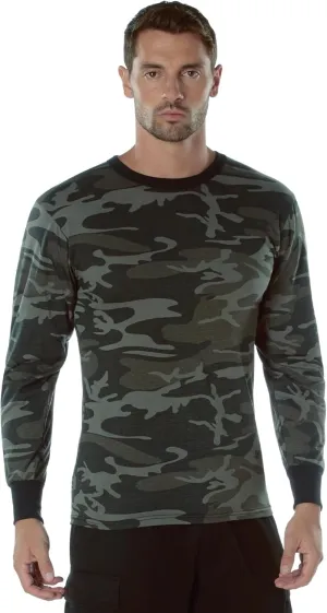 Rothco Mens Long Sleeve Color Camo T-Shirt