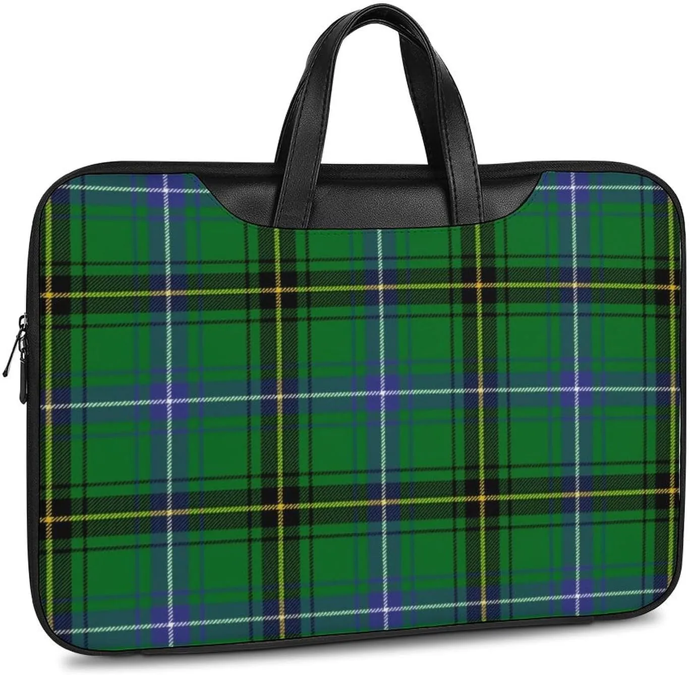 Royal Stewart Tartan Handheld Single Shoulder Crossbody Laptop Bag Unisex