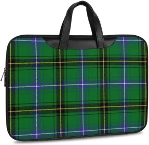 Royal Stewart Tartan Handheld Single Shoulder Crossbody Laptop Bag Unisex