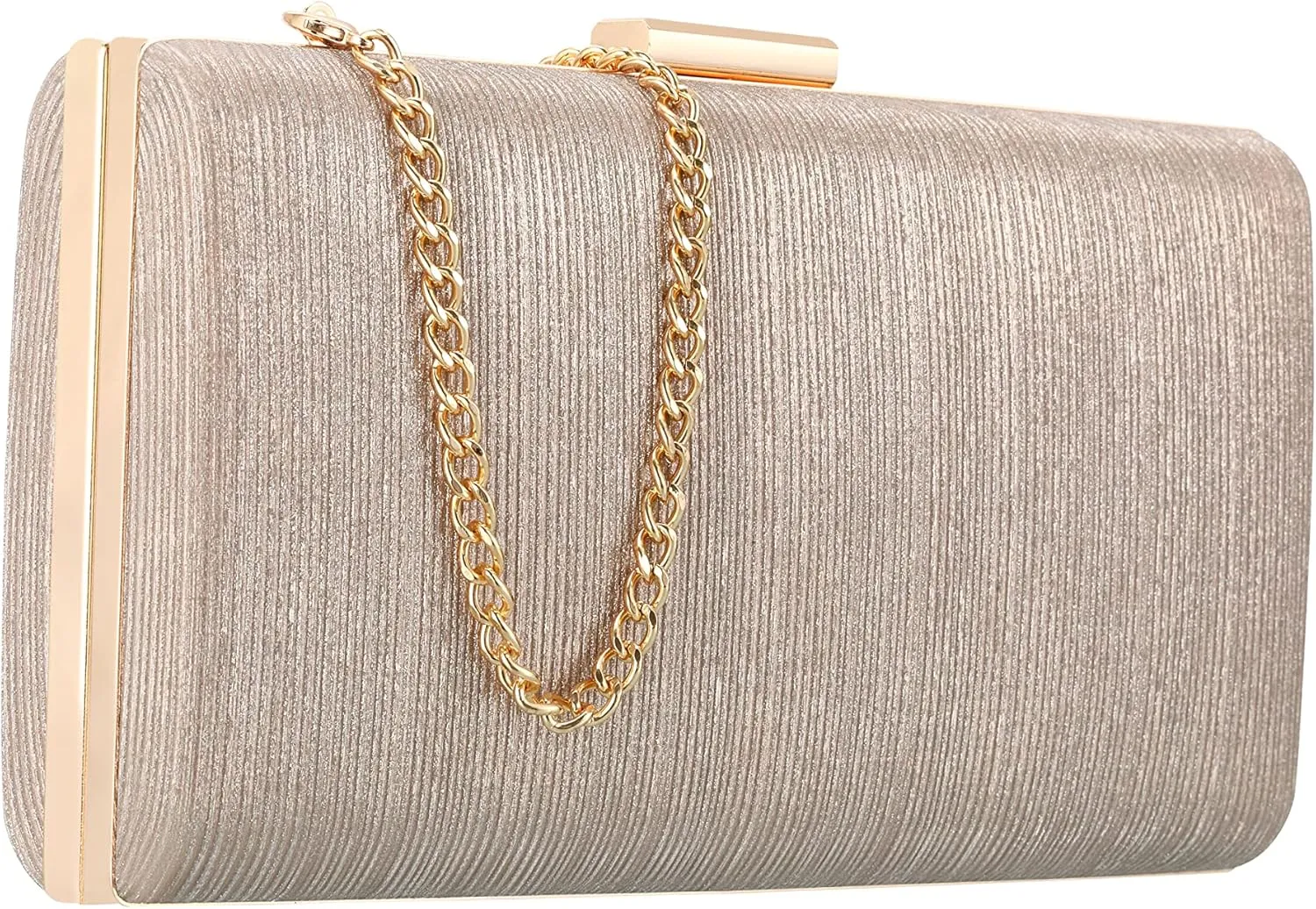 Rucavono Clutch Purses For women, Gold Clutch Purses Evening Handbags Classic Wedding Party Bridal Prom Shoulder Purse …