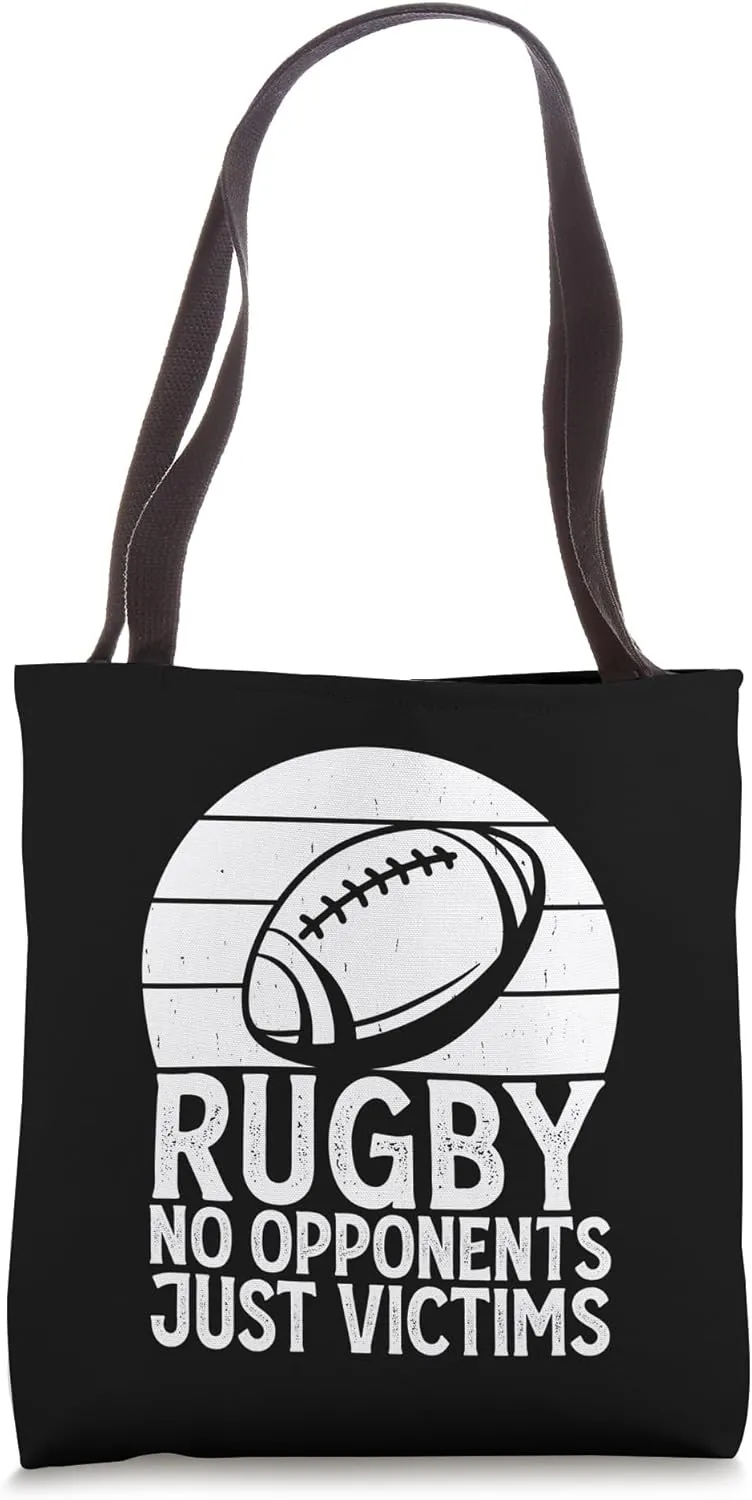 Rugby No Opponents Just Victims - Funny Rugby Player Team Tote Bag