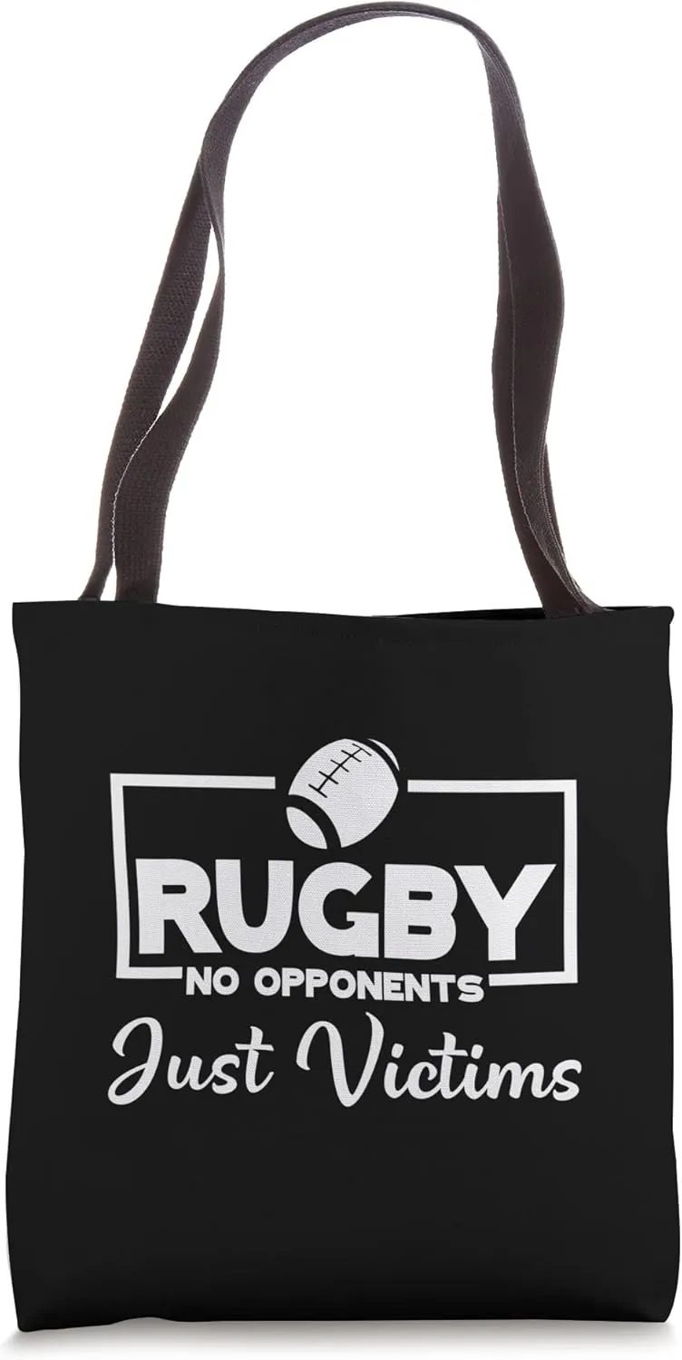 Rugby No Opponents Just Victims -- Tote Bag