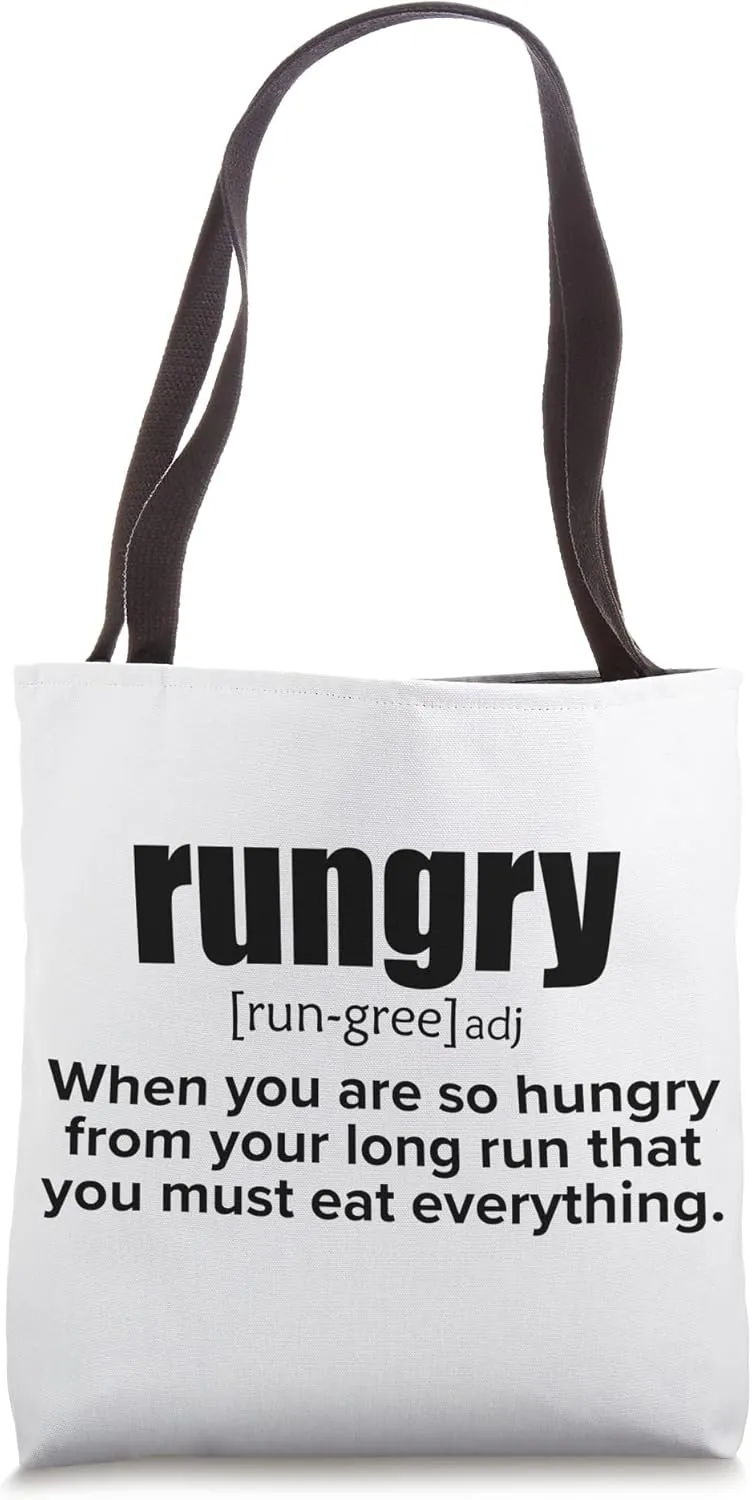 Rungry Definition Jogger Jogging Sports Endurance Training Tote Bag