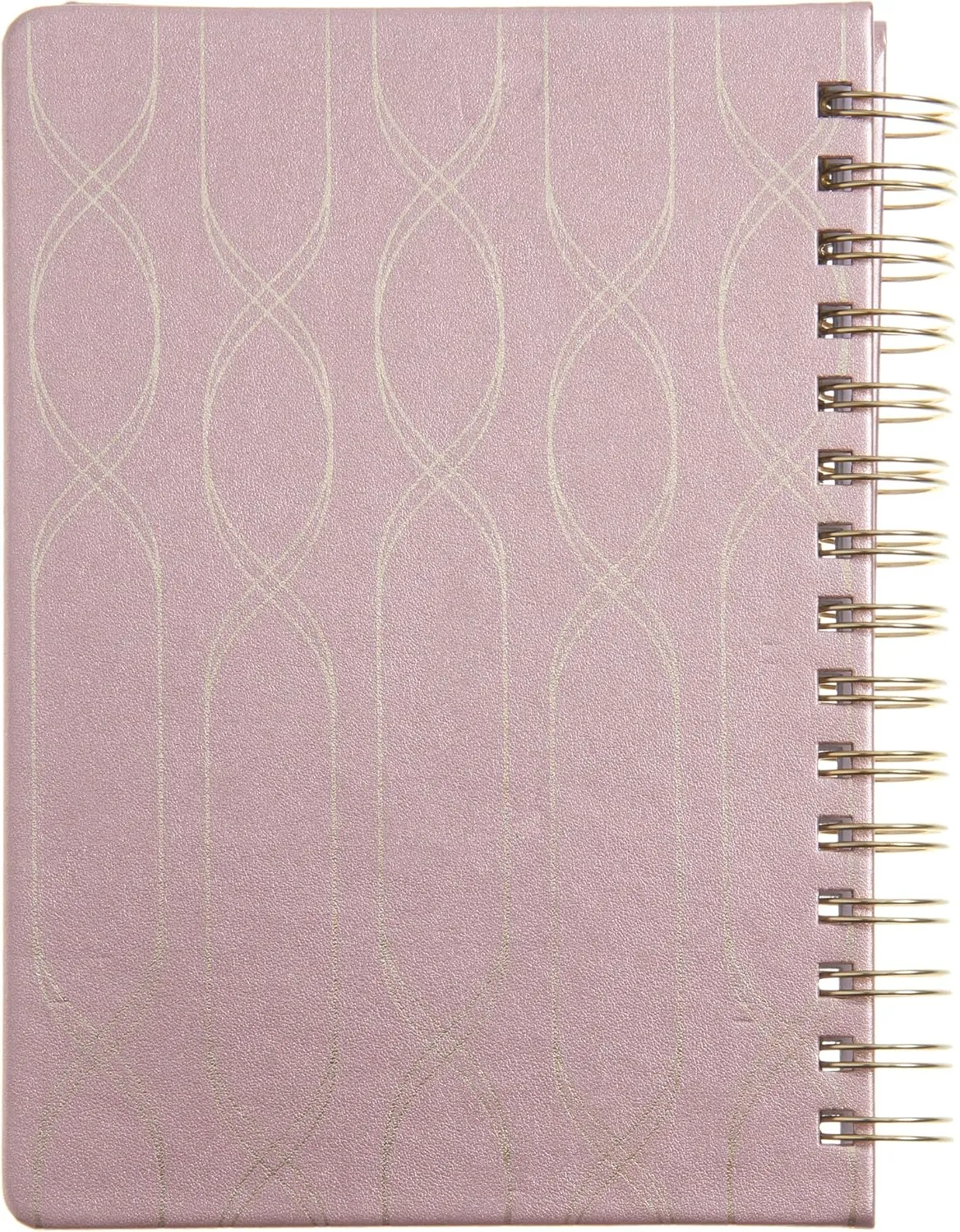 russell hazel 2025 Vegan Leather Black Weekly Planner, 12 Month Calendar