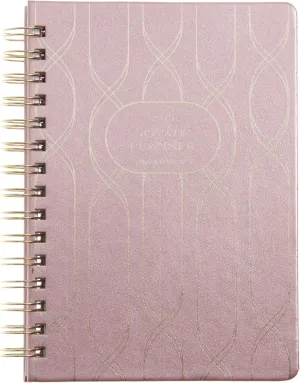 russell hazel 2025 Vegan Leather Black Weekly Planner, 12 Month Calendar