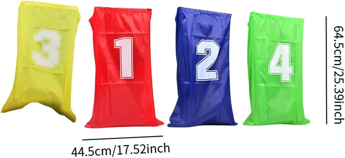 Sack Race Bag for Jumping, Relay Race Equipment for Children, Activity Jump Sack for Events, 4 Pieces