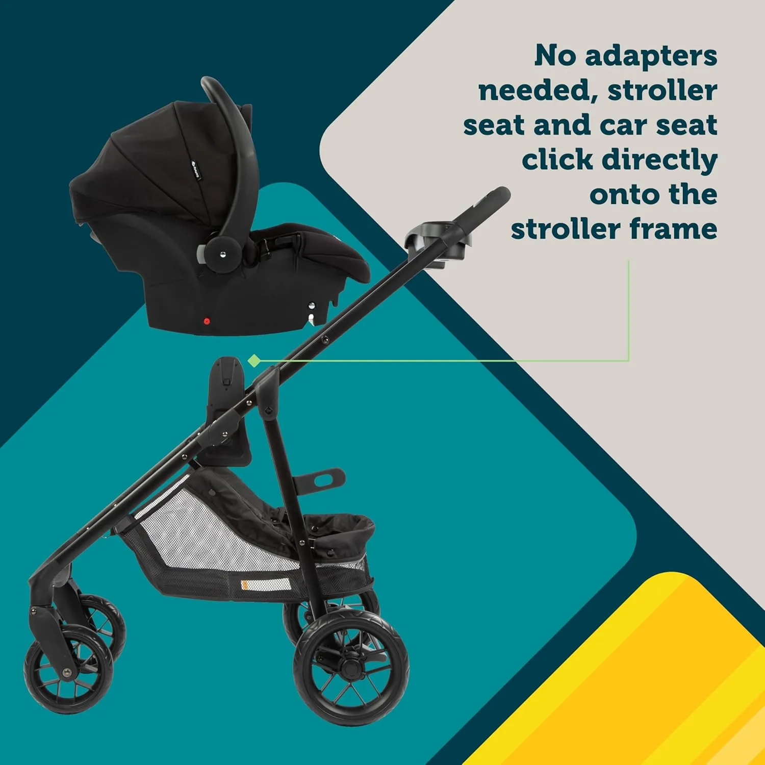 Safety 1st Grow and Go Flex 8-in-1 Car Seat Stroller Combo, Baby Stroller Travel Systems for Infants 4-30 lbs, Stroller and Carseat Combo Set, Orchid Bloom
