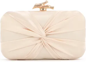 Satin Clutch Purses for Women Pleated Evening Bag Formal with Chain for Party, Wedding and Prom