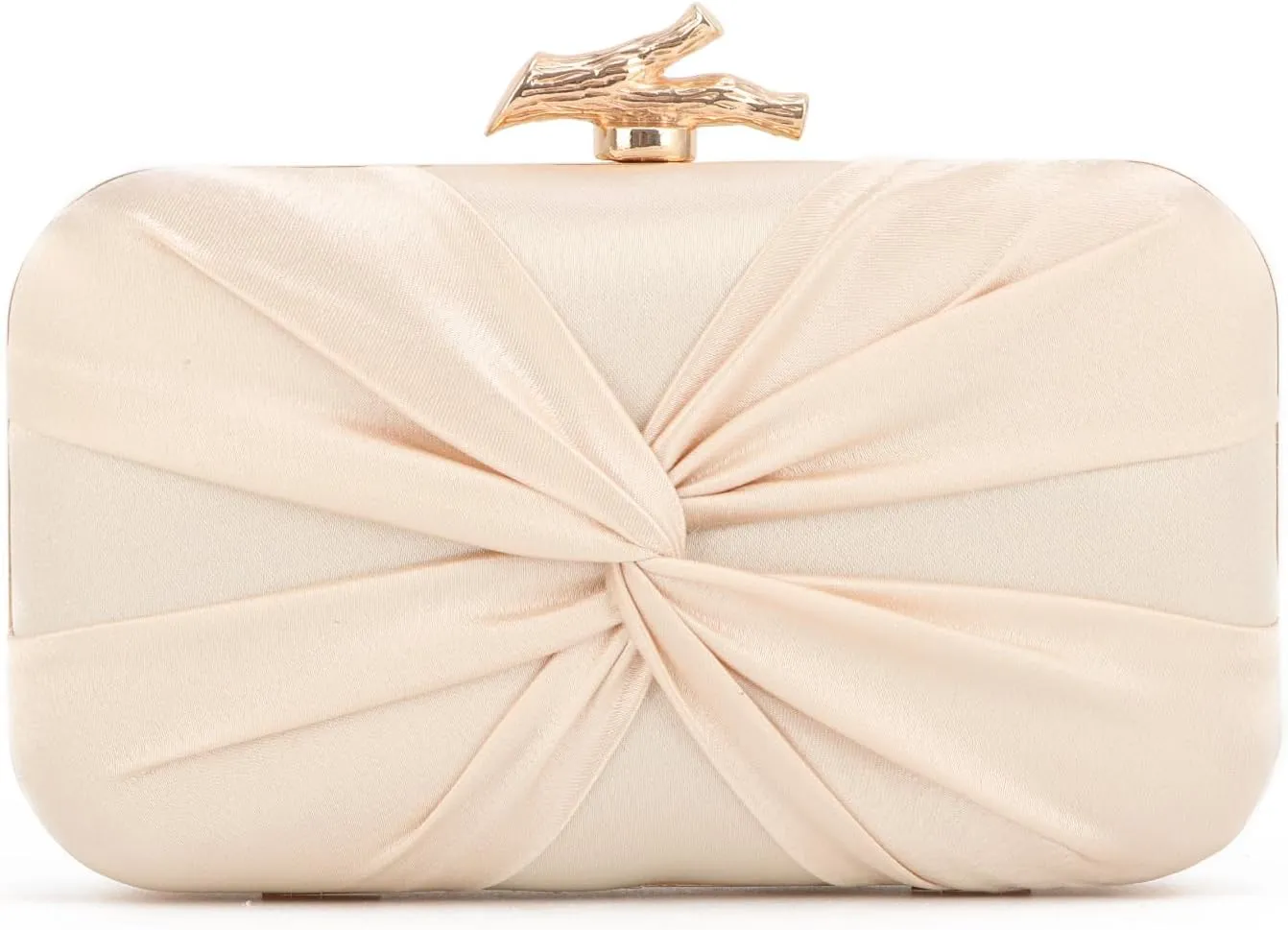 Satin Clutch Purses for Women Pleated Evening Bag Formal with Chain for Party, Wedding and Prom