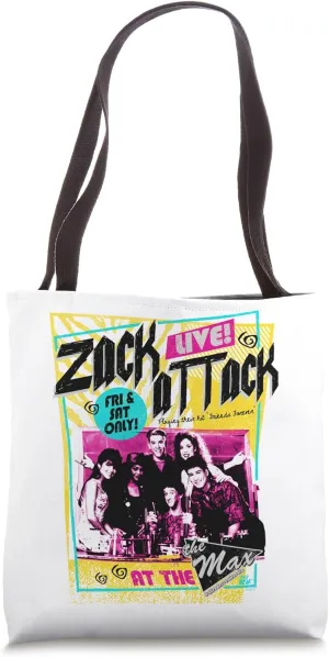 Saved By The Bell Zack Attack Live Tote Bag