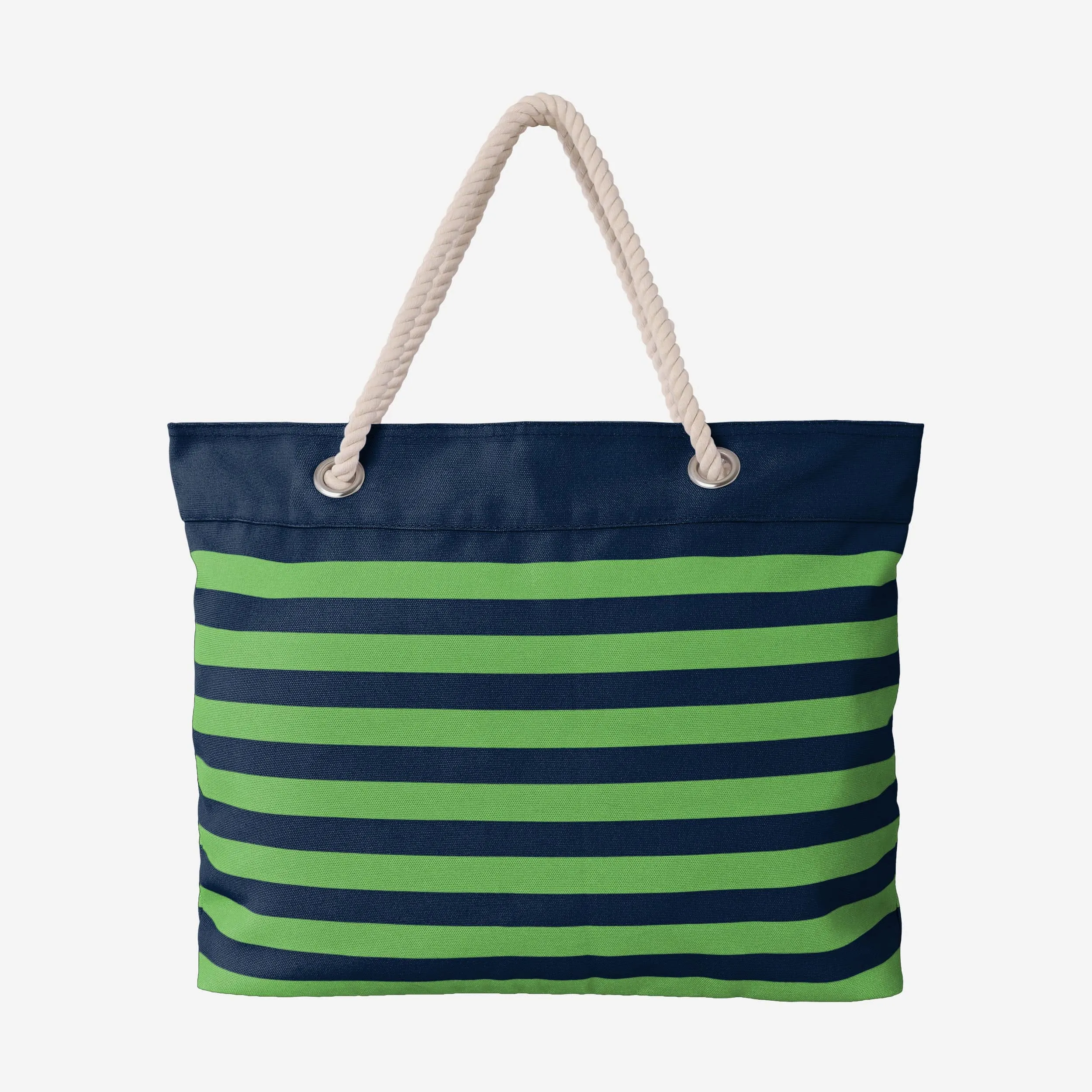 Seattle Seahawks Nautical Stripe Tote Bag