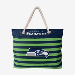 Seattle Seahawks Nautical Stripe Tote Bag
