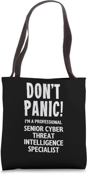 Senior Cyber Threat Intelligence Specialist Tote Bag