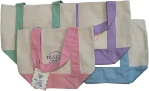 Set of 4 Trader Joe's Mini Tote Bag Pastel 2025
