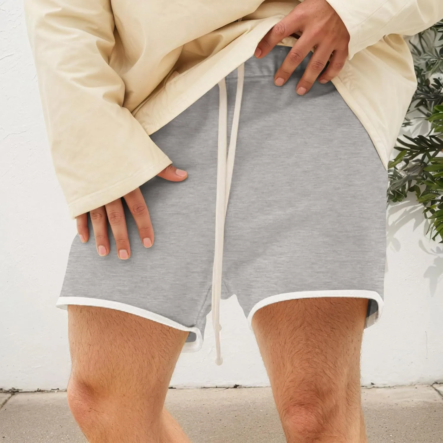 Shorts for Men Trendy Construction Trousers Swim Adult Comfortable Patterned Shorts Linen for Men Office Occasion