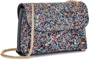 Shoulder Bags Crossbody Bag Purses Handbags Crystals Rhinestone Evening Bag for Women Clutch Purse with Chain