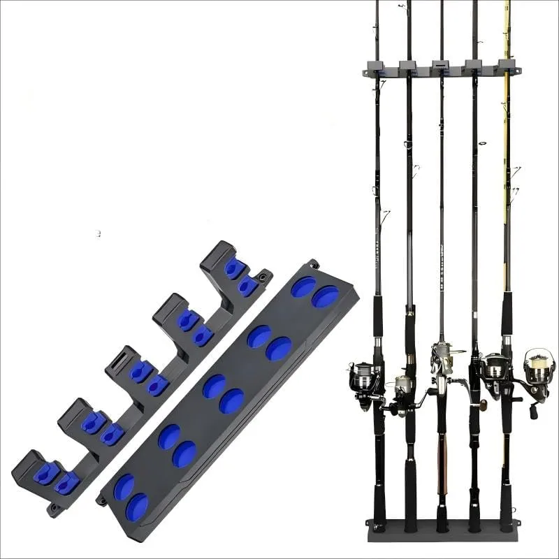 Sible Fish rod rack Display Fixed Rack Fish Rod Rack Storage Rack,10 Fishing tackle Accessories,Horizontal, vertical installation, ceiling installation
