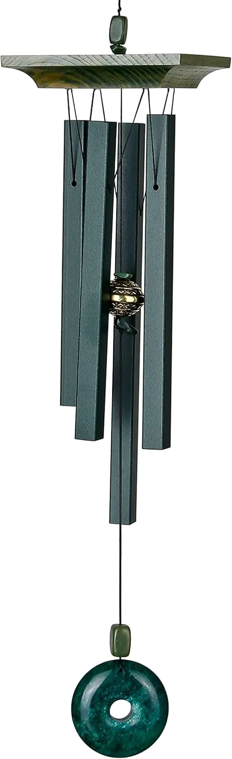 Signature Collection, Woodstock Jade Chime, 22'' Decor Designs Wind Chimes for Outdoor, Patio, Home or Garden Décor (JC)