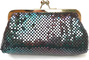 Small Women Clutch Metal Mesh Evening Purse for Party prom Wedding