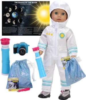 Sophia's 18" Doll 8 pc. Smithsonian STEM Career Collection Astronaut Space Suit and Lunar Accessories Set