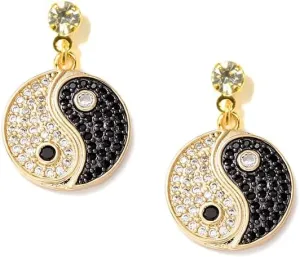Sparkle Yin Yang Earrings