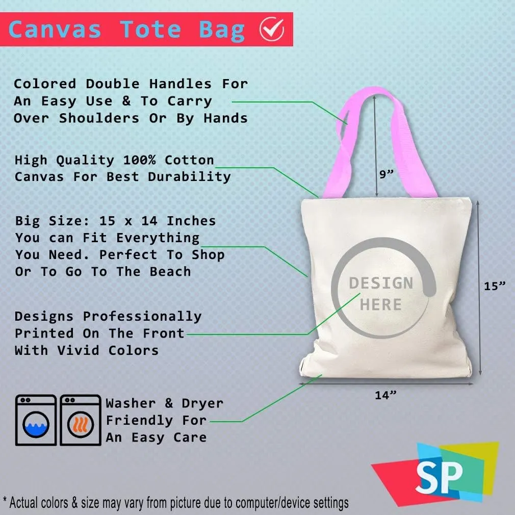 Speedy Pros Canvas Tote Bag for Women Washington Dc Capital Beach Bags for Women