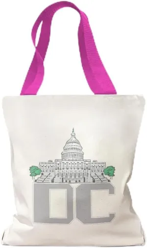 Speedy Pros Canvas Tote Bag for Women Washington Dc Capital Beach Bags for Women