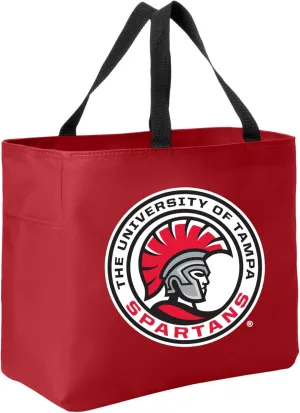Sport Your Gear Officially Licensed NCAA Reusable Essential Tote Bag, 12" x 12" x 6.5" 600D Polyester Convas Tote Bag