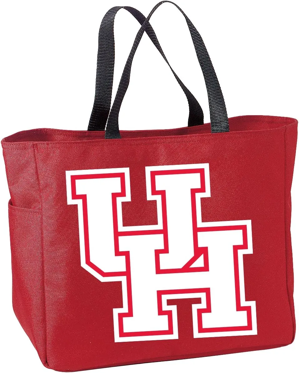 Sport Your Gear Officially Licensed NCAA Reusable Essential Tote Bag, 12" x 12" x 6.5" 600D Polyester Convas Tote Bag