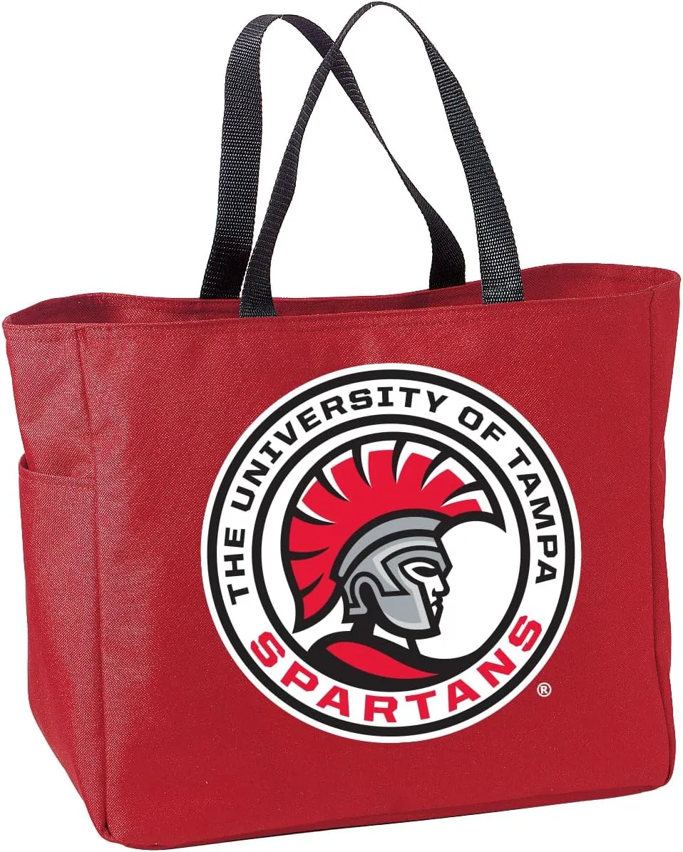Sport Your Gear Officially Licensed NCAA Reusable Essential Tote Bag, 12" x 12" x 6.5" 600D Polyester Convas Tote Bag