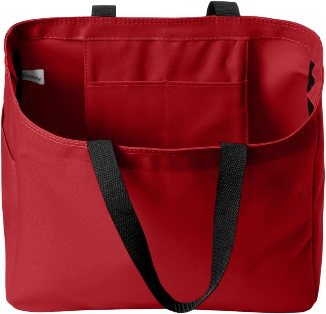 Sport Your Gear Officially Licensed NCAA Reusable Essential Tote Bag, 12" x 12" x 6.5" 600D Polyester Convas Tote Bag