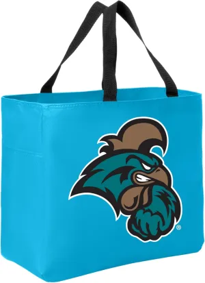 Sport Your Gear Officially Licensed NCAA Reusable Essential Tote Bag, 12" x 12" x 6.5" 600D Polyester Convas Tote Bag