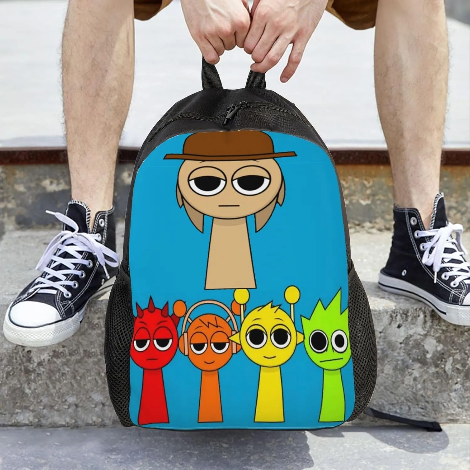 Sprunki Backpack, Oxford Cloth Travel Backpack, Sturdy And Durable