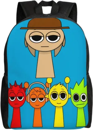 Sprunki Backpack, Oxford Cloth Travel Backpack, Sturdy And Durable