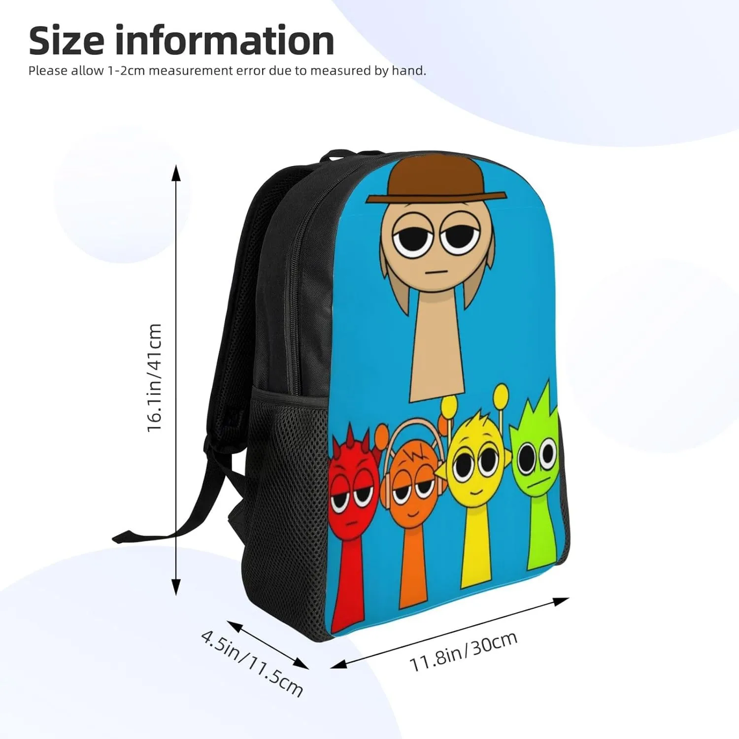 Sprunki Backpack, Oxford Cloth Travel Backpack, Sturdy And Durable