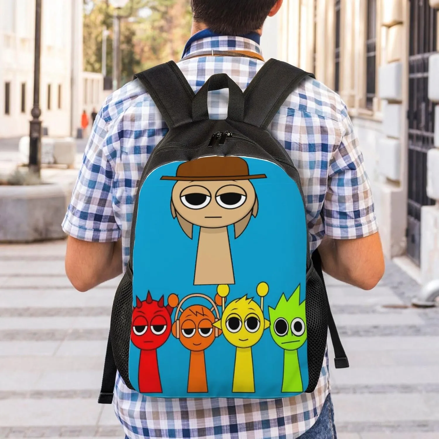 Sprunki Backpack, Oxford Cloth Travel Backpack, Sturdy And Durable