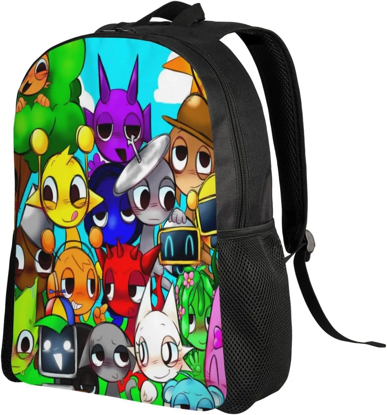 Sprunki Backpack, Oxford Cloth Travel Backpack, Sturdy And Durable