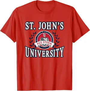St. John's Red Storm Laurels Team Color Officially Licensed T-Shirt