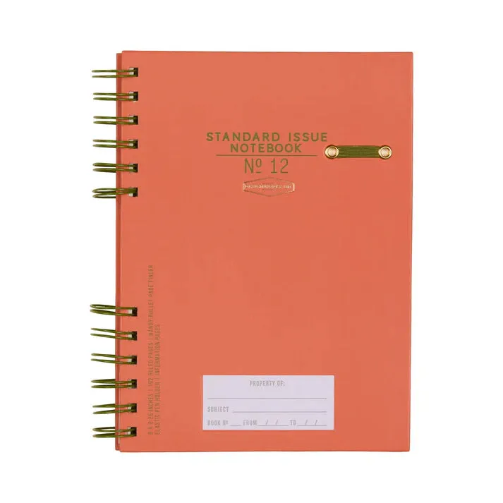 Standard Issue Planner Notebook No. 12 - Army Green   Chili