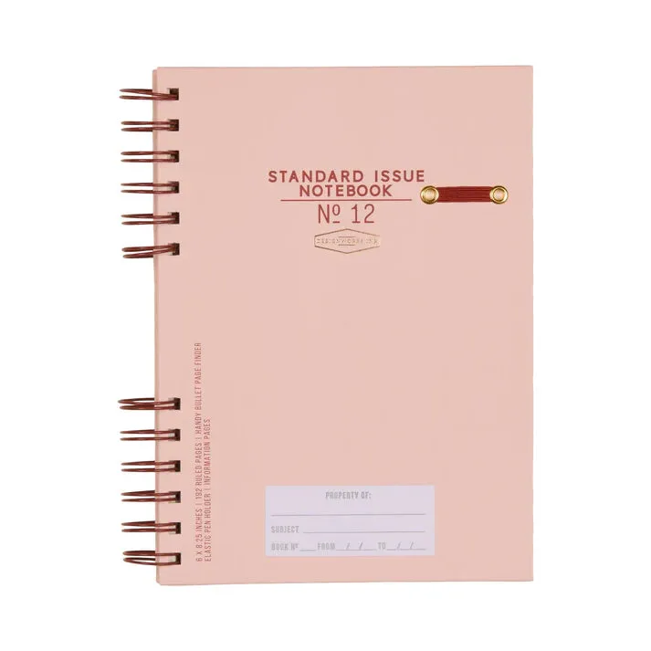 Standard Issue Planner Notebook No. 12 - Rosewood   Blush