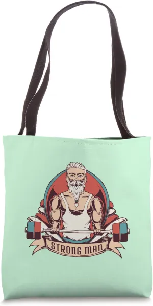 Starker Mann Grandpa Workout Gym Gifts Training Muscle Building Tote Bag