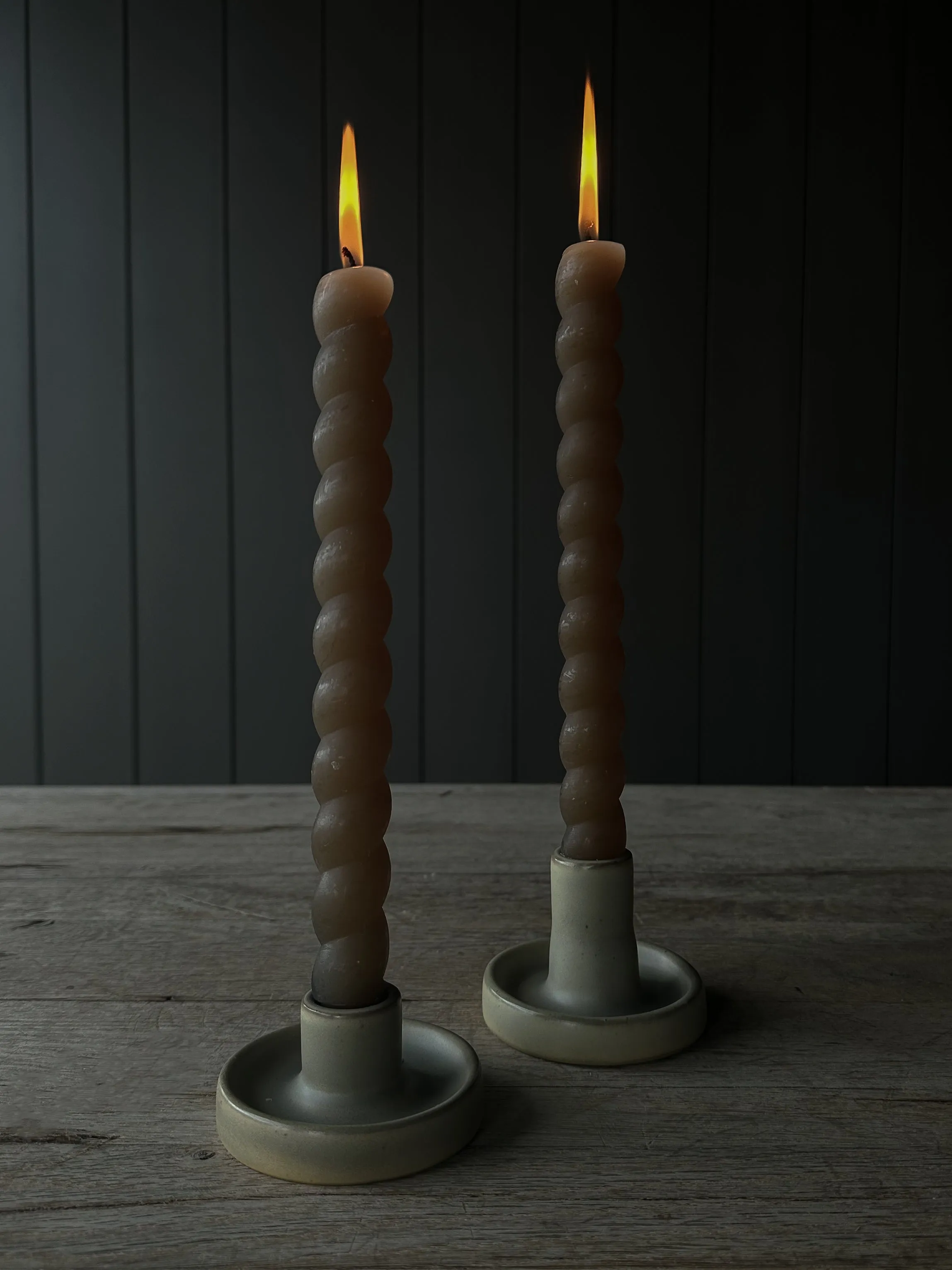 Stoneware Taper Set